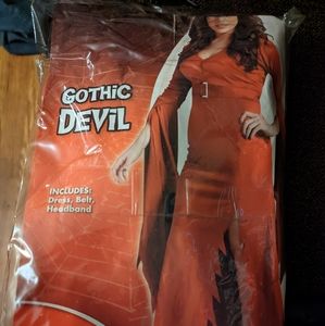 Women's plus men's plus devil Halloween costume